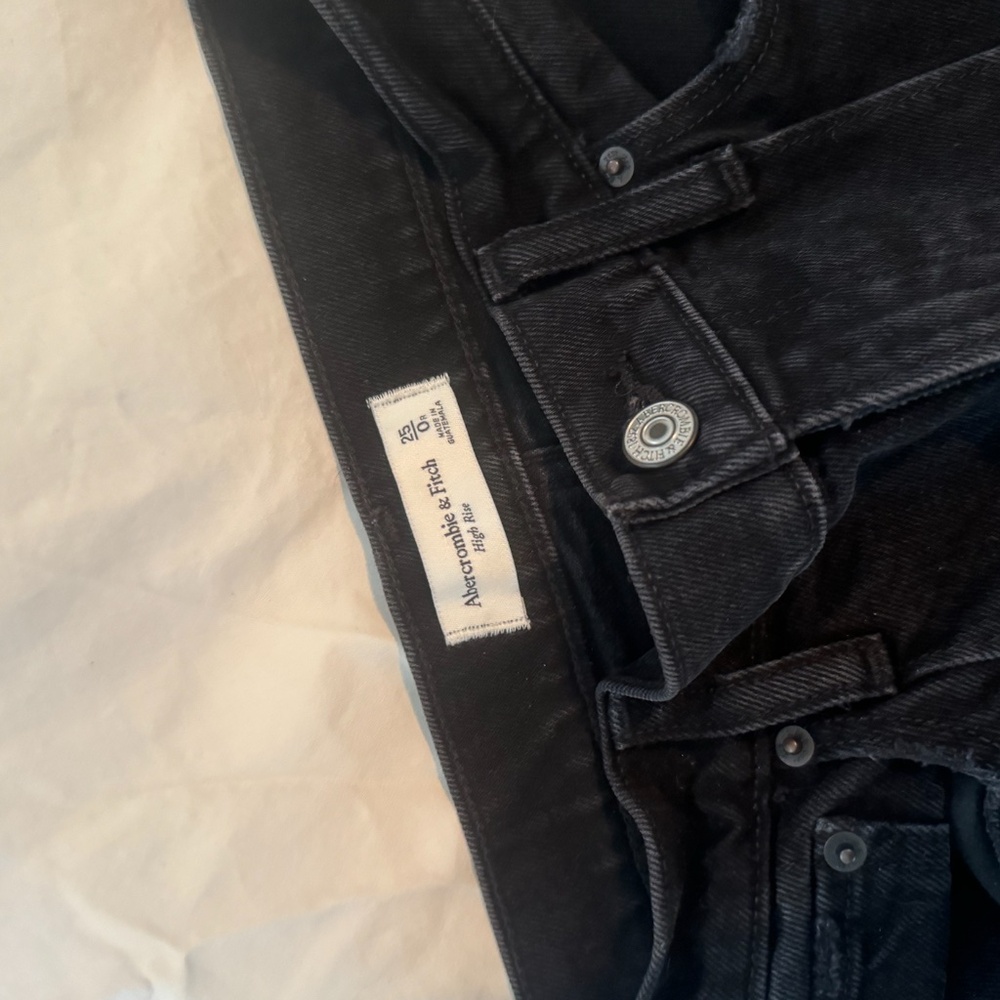 Abercrombie black flared jean size 25/0 - Picture 2 of 3